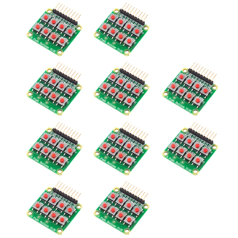 2X4 لوحة المفاتيح 4X2 لوحة المفاتيح 8 أزرار الضغط V1.00 لوحة المفاتيح مصفوفة لوحة المفاتيح زر ل AVR PIC 2X4 وحدة AVR PIC NEW-B65A