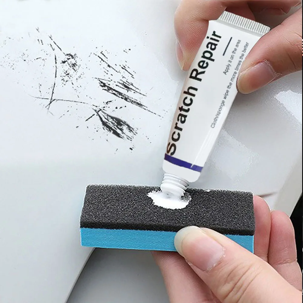 Scratch Repair Wax Polishing Grinding Compound With Sponge Remove Car Scratches Auto Body Paint Care Set Anti Scratch Wax