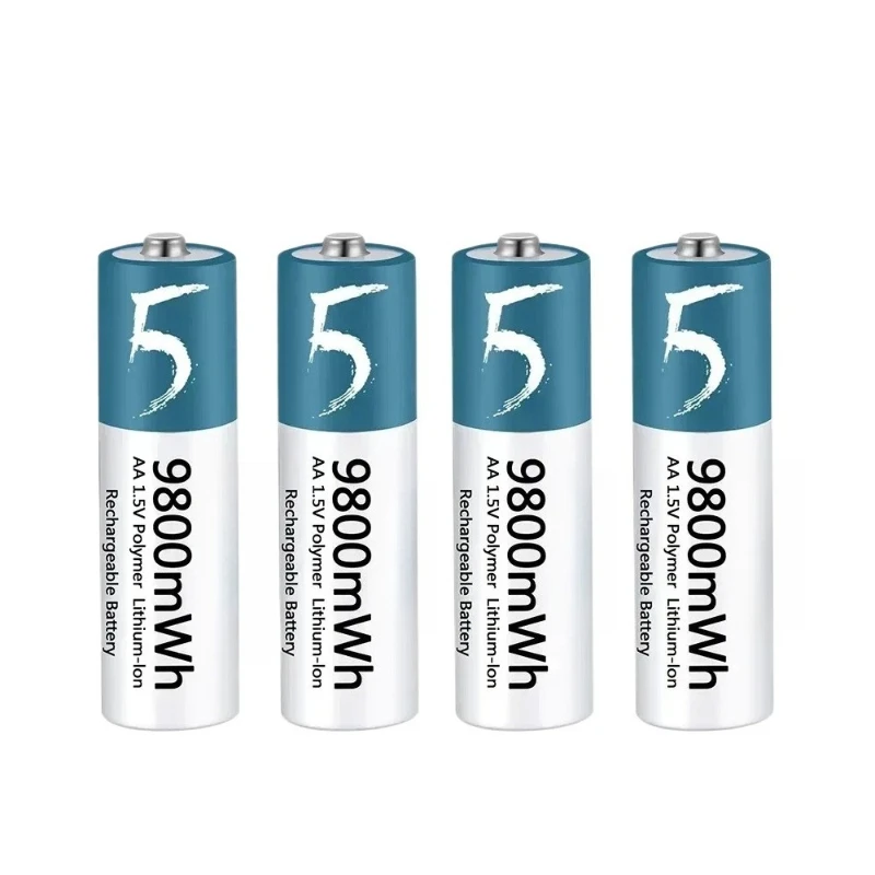 リモコンマウス用小型ファン電気玩具単三電池リチウムイオン単三充電式電池単三リチウムイオン電池 9800mWh 1.5V