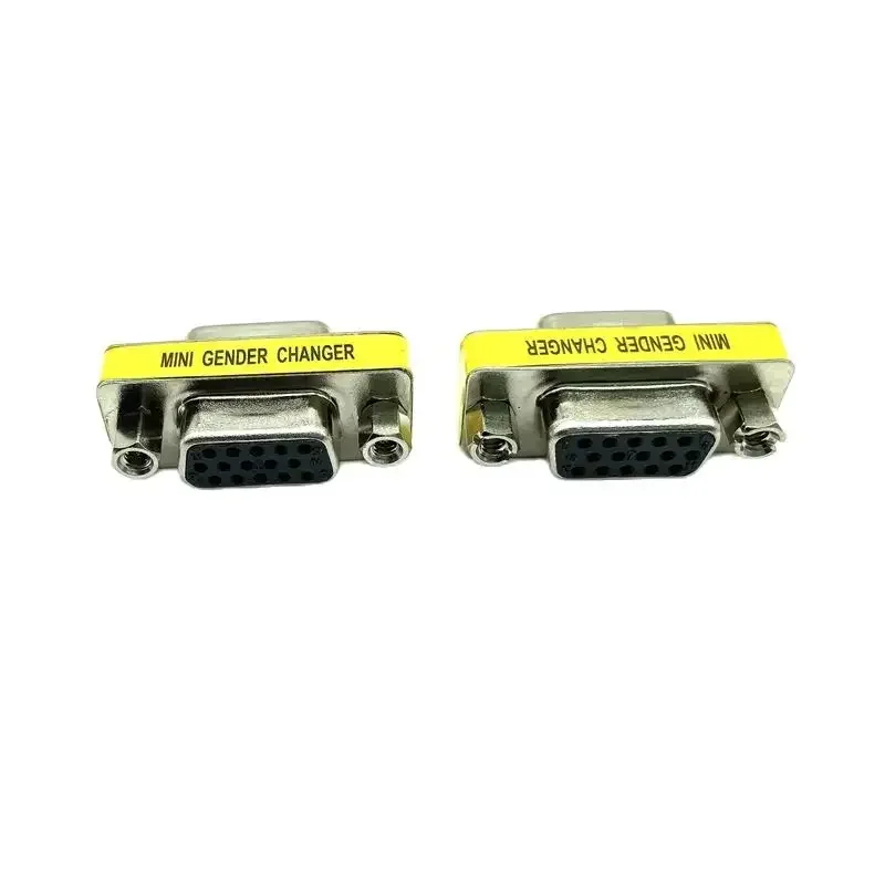 VGA Female to Female Adapter VGA Cable Extension Connector Straight Dual Female Connector 15-Hole to 15-Hole Female to Female