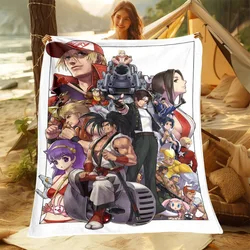 New Anime KOF HD ART Printed Blankets Oversized Sofa Bed Cover Soft and Hairy Blanket Soft Warm Flannel Throw Blankets Gifts