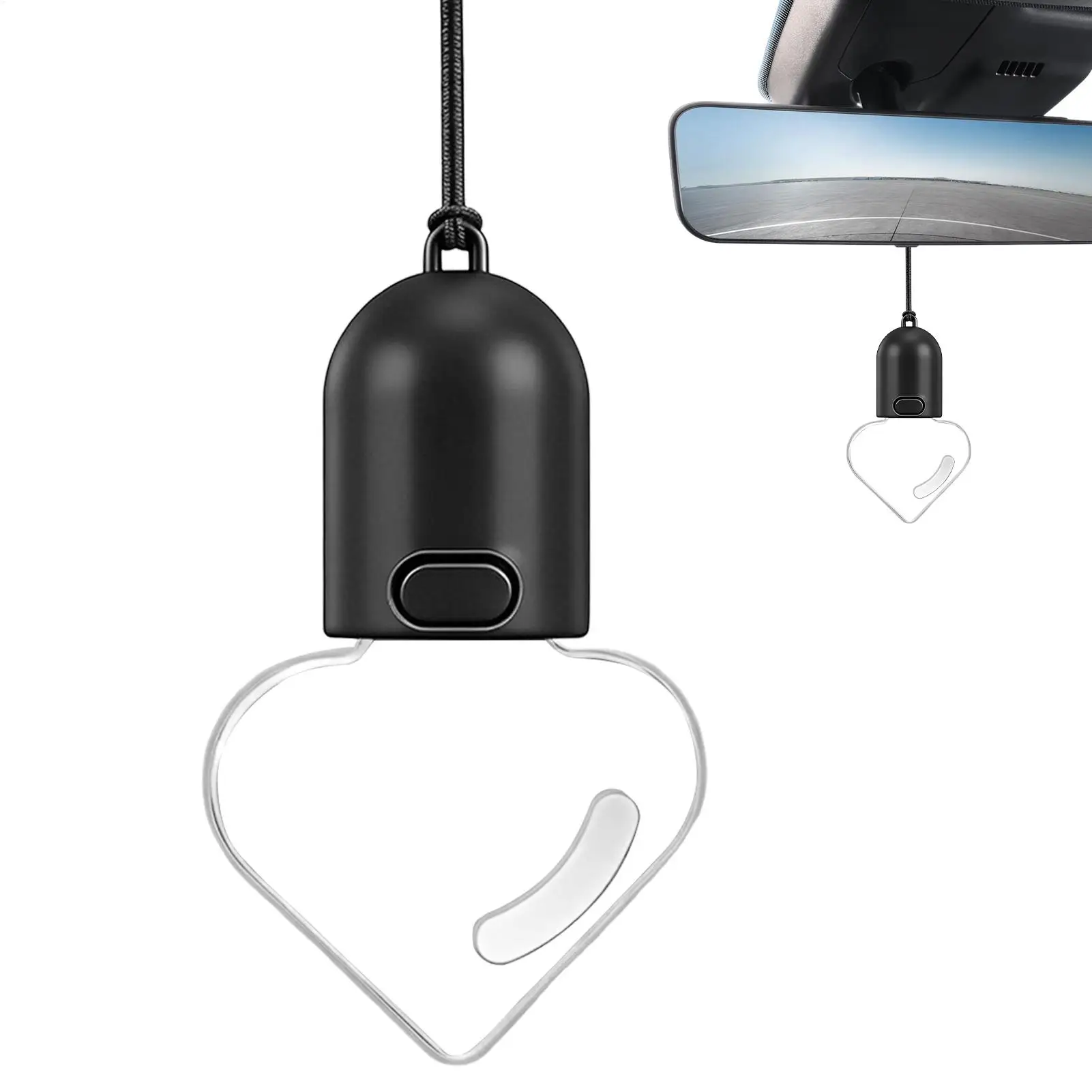

Car Mirror Decor Heart Bulb Shape Lamp Anti Glare Vintage Light Bulb Ornaments For Automobile Car Truck SUV RV Tractor Trailer