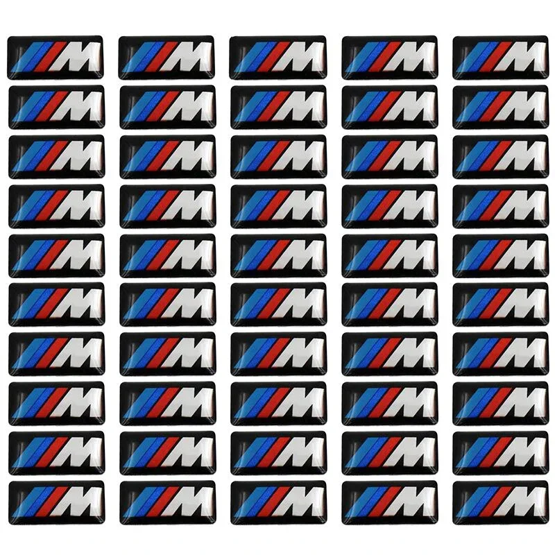 50pcs Car steering wheel sticker Car Epoxy Sticker For bmw M Sticker X1 X3 X4 X5 X6 X7 e46 e90 f20 e60 e39 f10 Car accessories