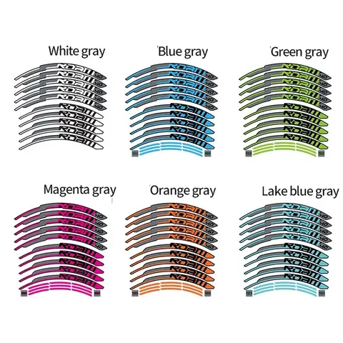 13PCS/SHEETB ROAM 40 Mountain Wheel Set Sticker Cycle Cycle Rim Color Change Sticker, Cycling Enthusiast Vehicle Beautification