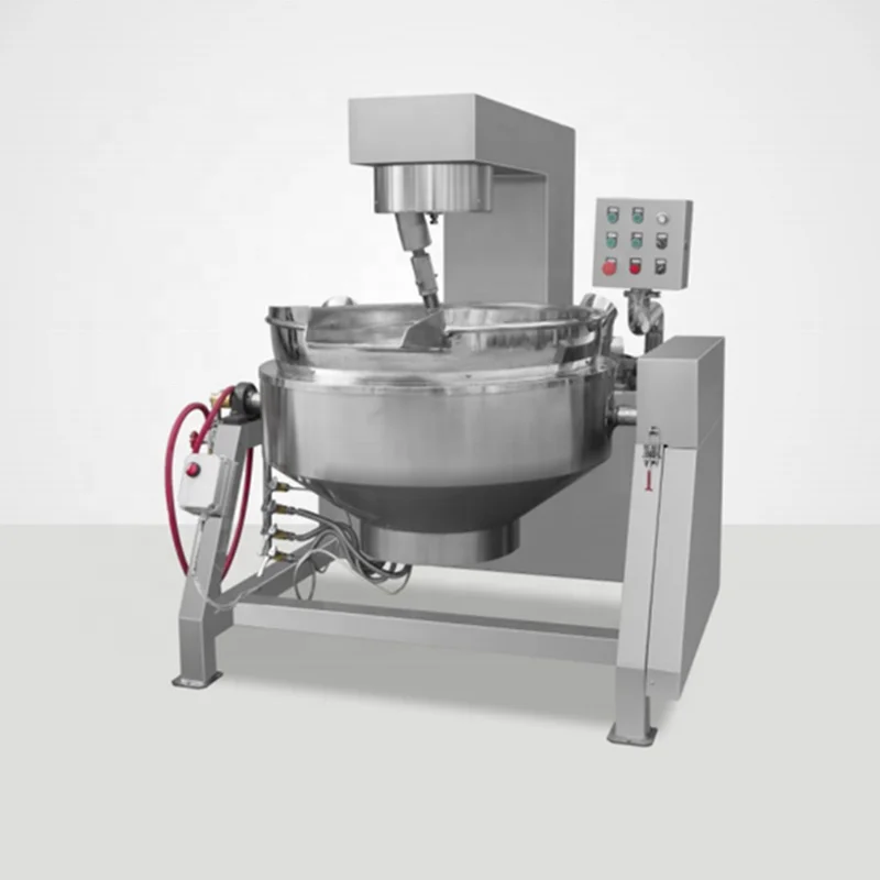 Automatic Industrial Electric Planetary Cooking Mixer Jacketed Kettle Wok Machine New for Cheese Meat Sauce Bakery Bearing