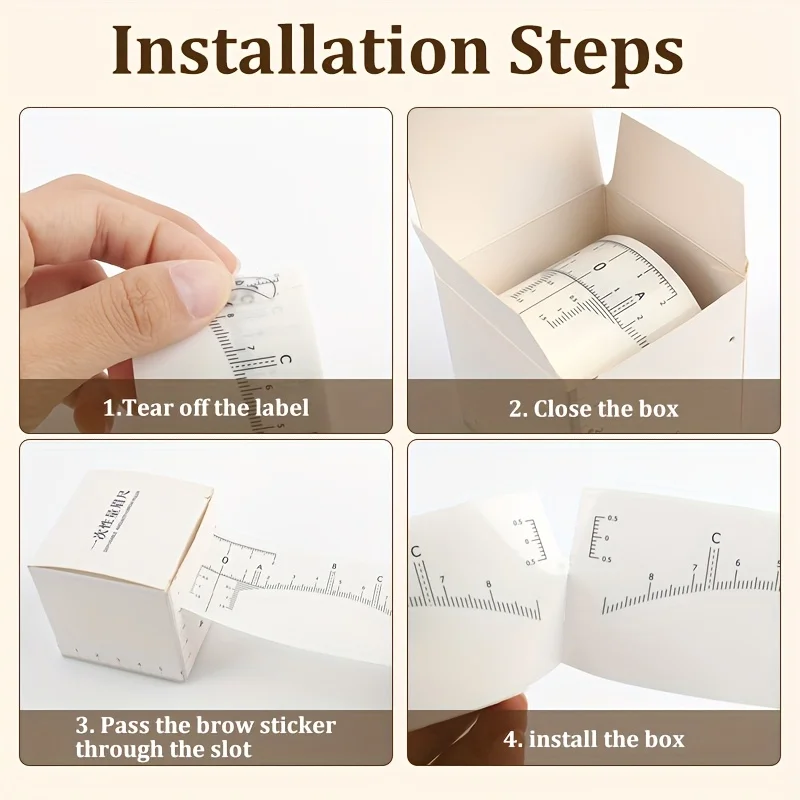 Professional Soft Flexible Eyebrow Ruler and Measuring Tool for Microblading, Embroidery, Shaping, Positioning and Design