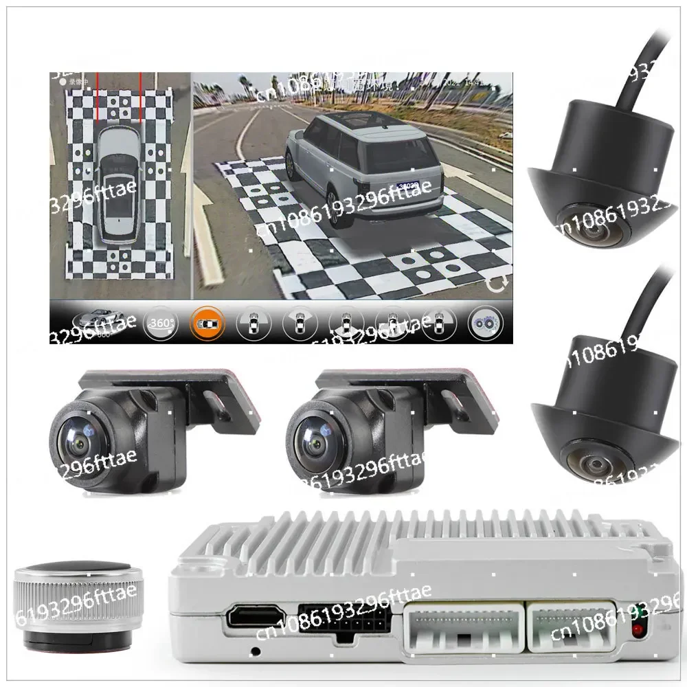 Universal 360 Panoramic Image Four-way Driving Recorder High Definition Parking Assist Japanese Korean KC Certification