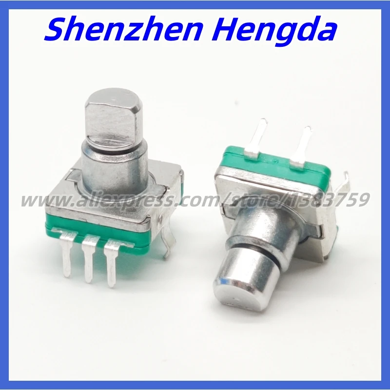 2 Piece High Quality EC11 Encoder Switch 30 Positioning 15 Pulse D Axis Length 10MM Car Volume Code Potentiometer