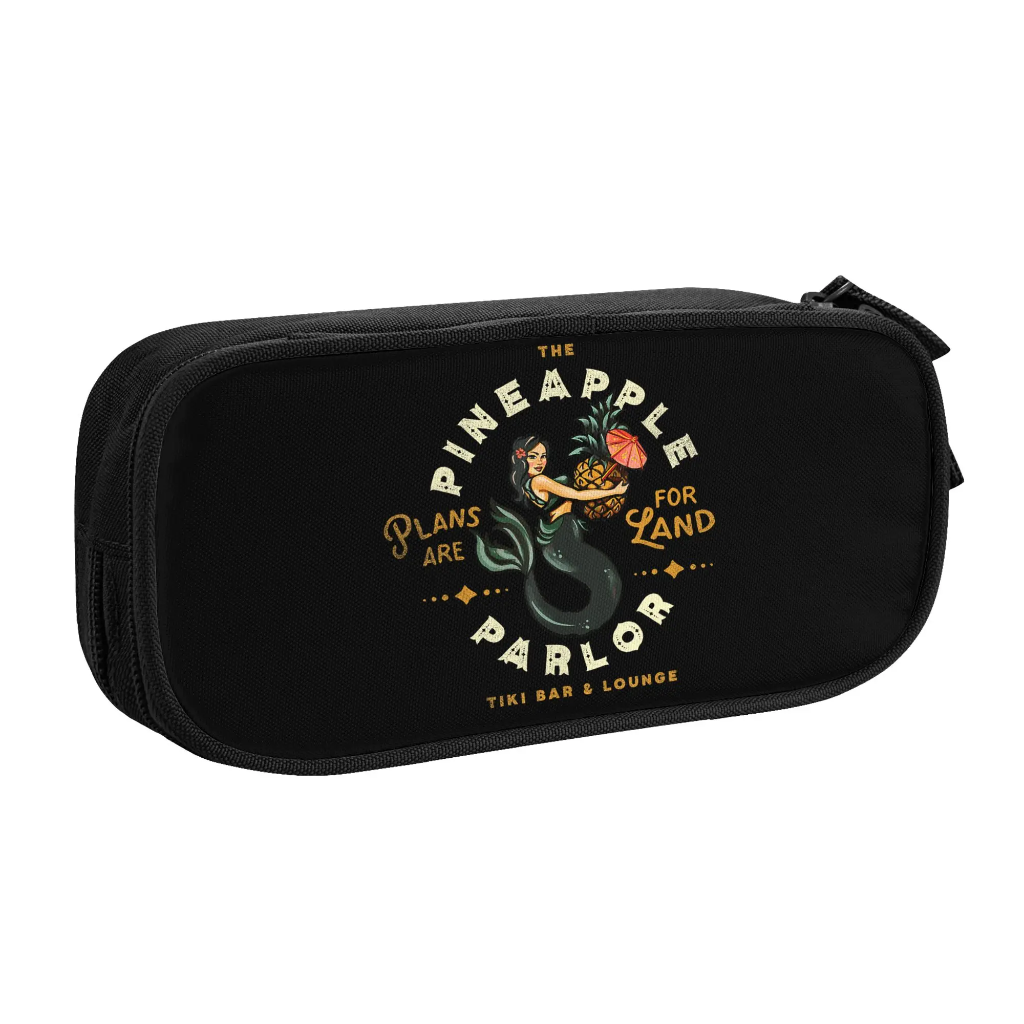 bolsas-de-grande-capacidade-para-criancas-desenho-animado-the-pineapple-parlor-vintage-nautico-pinup-sereia-viagem-escola-bolsa-de-lapis