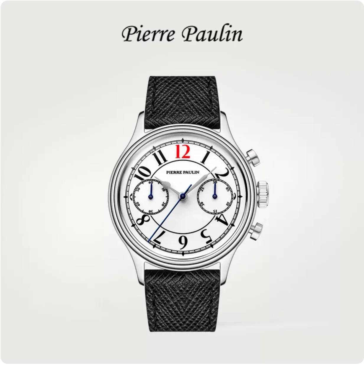 Enamel Red ST19 Manual Mechanical Chronograph German Style Retro Complicated Men's Handwind Watch Men Relogio Masculino
