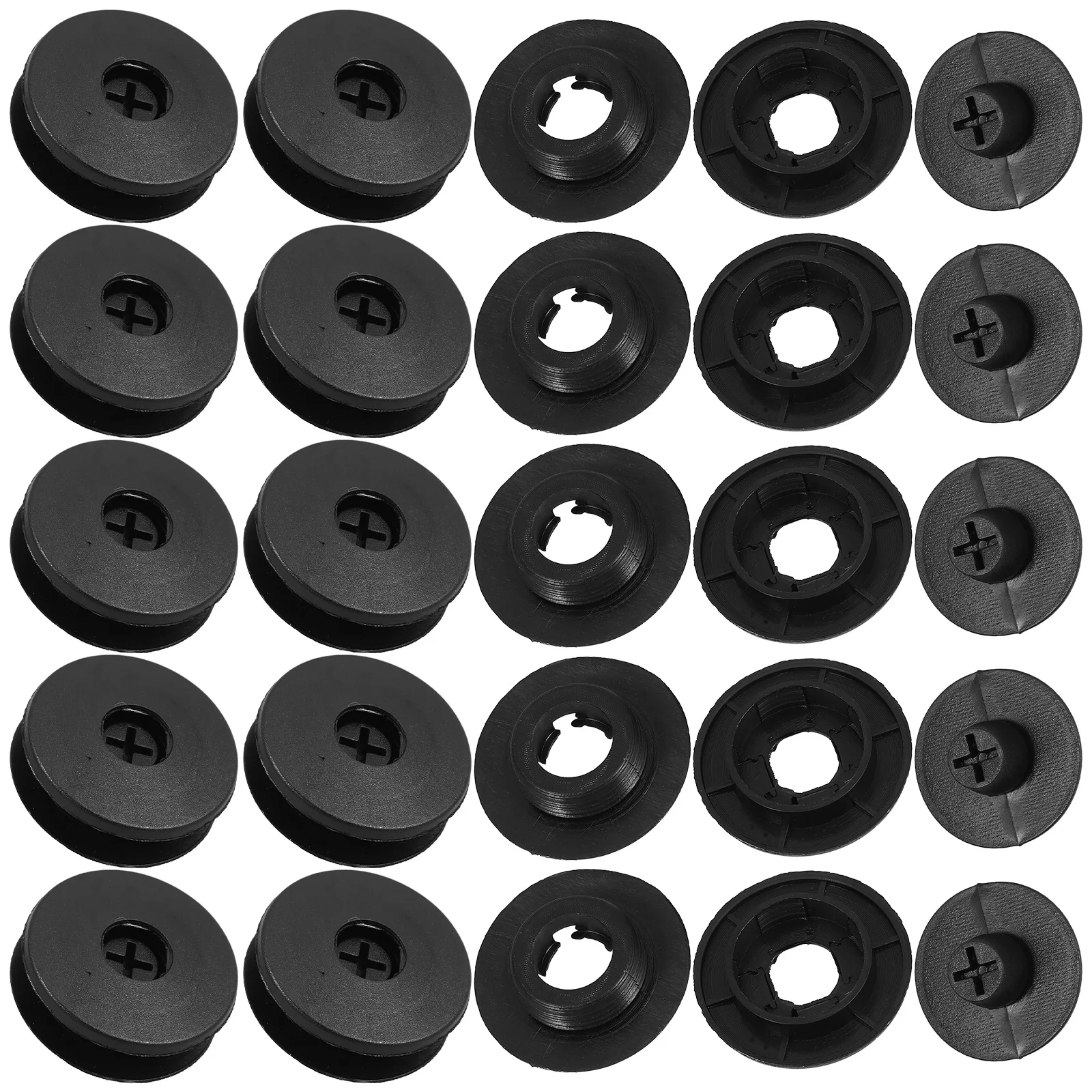 

20Sets Foot Pad Floor Mat ABS Material Long Lasting Anti Slip Carpet Fasteners Mat Fixings Pad Fixings