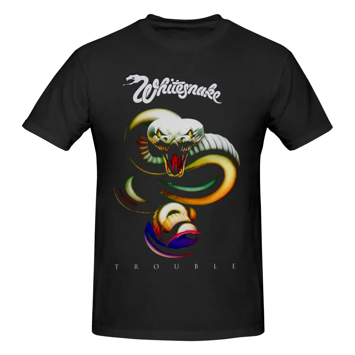 

Whitesnake Men's Classic Unisex Cotton T-Shirt for Men & Women, Classic Tee