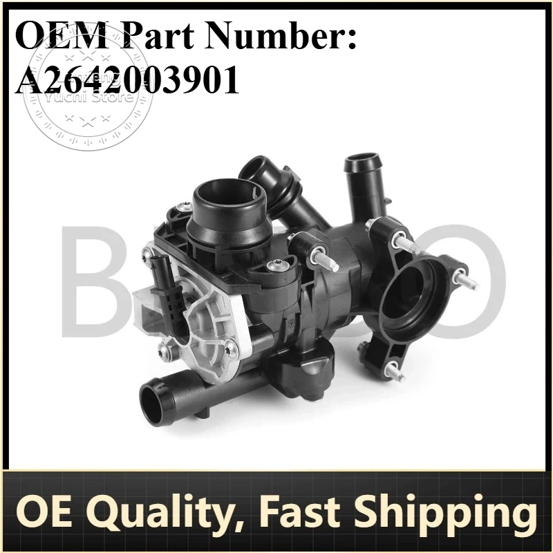 

P/N: A2642003901 - Thermostat Housing for Mercedes-Benz C-Class W205/S205/A205/C205, CLS C257, GLC X253