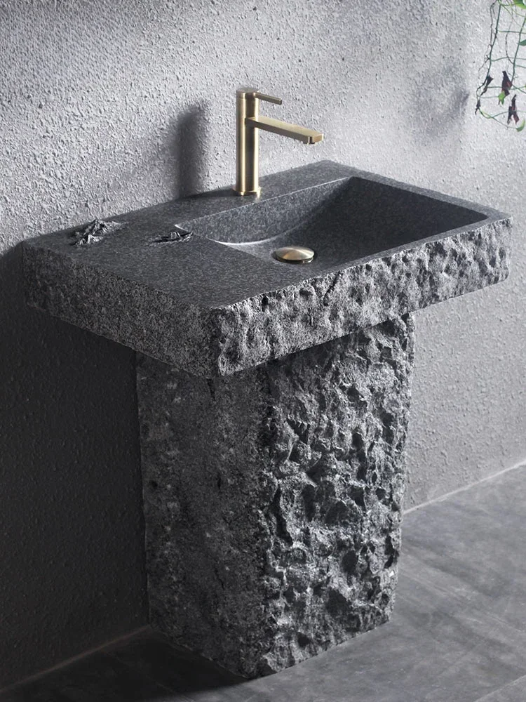 Marble Outdoor Washbasin,Wash Basin, Home Balcony Sink Carrying Faucet Fittings, Two Options Available