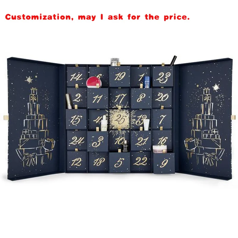 

custom.Luxury Personalized Custom Beauty Makeup Advent Calendar Box