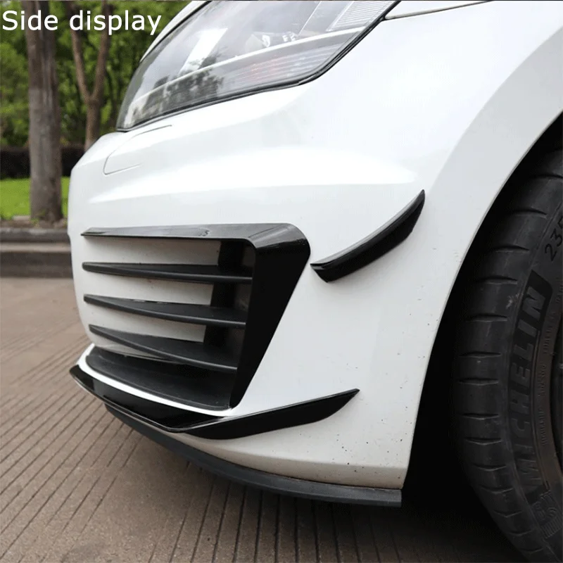 المصد الأمامي للسيارة سكين الهواء لسيارة VW Golf MK7 GTI 2013-2016 فوجليت مصبغة الجانب سكين الرياح الفاصل مجموعات هيكل السيارة اكسسوارات السيارات