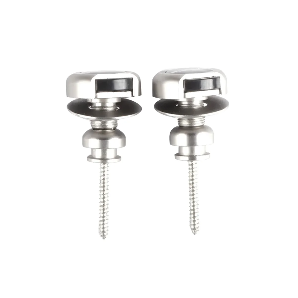 Qa88x 2 peças fechaduras de alça de guitarra fechaduras de botão retentor de segurança anti-ferrugem botões de alça de metal retentor para guitarra elétrica baixo, b