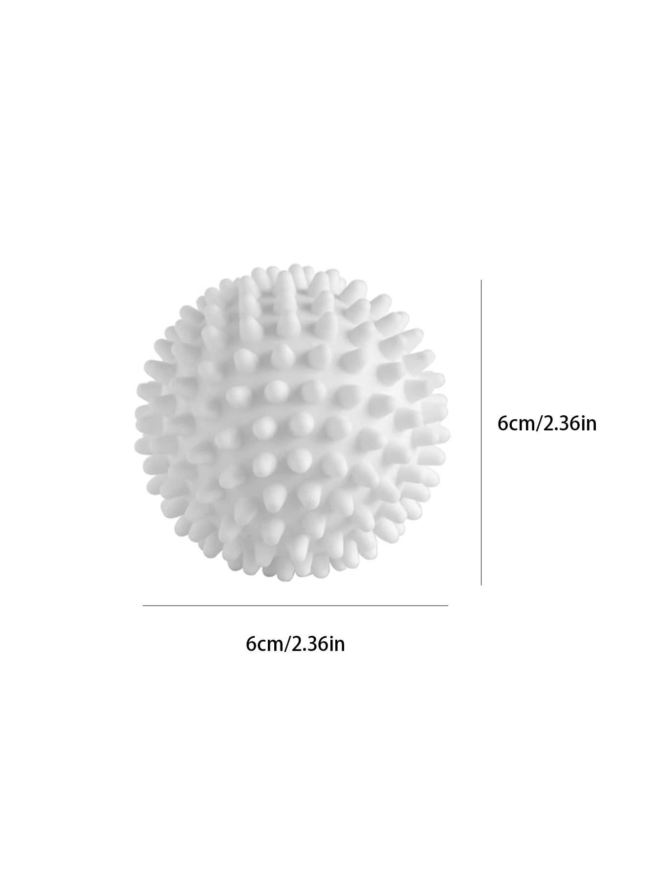 2/4/6pcs Anti Winding Laundry Ball Round Pure White Magic Cleaning Wave Wheel Drum Washing Machine Cleaning And Anti Knotting