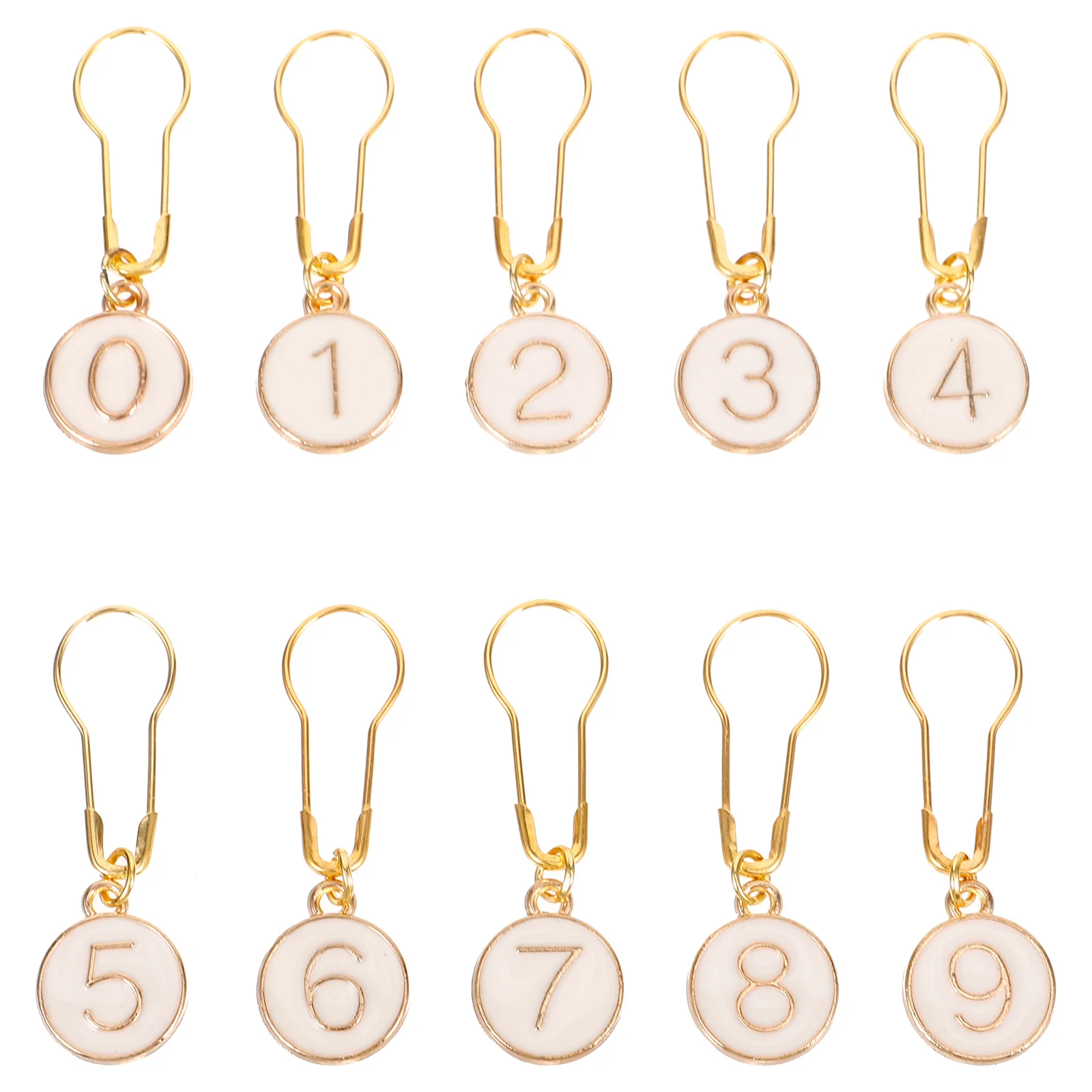 10 قطعة علامات الغرز المعدنية الدائرية سبائك الزنك الحياكة علامات DIY بها بنفسك المشاريع الحرفية سهلة الاستخدام مجموعة أقلام متماسكة