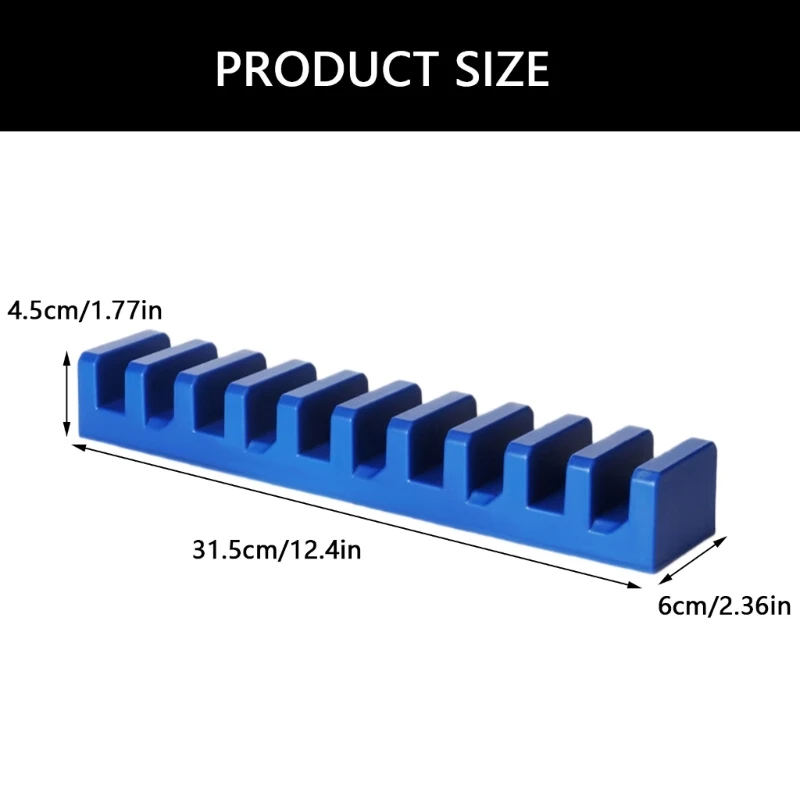 Heavy Duty Storage Rack For Garage Tools Wrench Pliers Screwdriver Wall Mounted Sturdy ABS Design