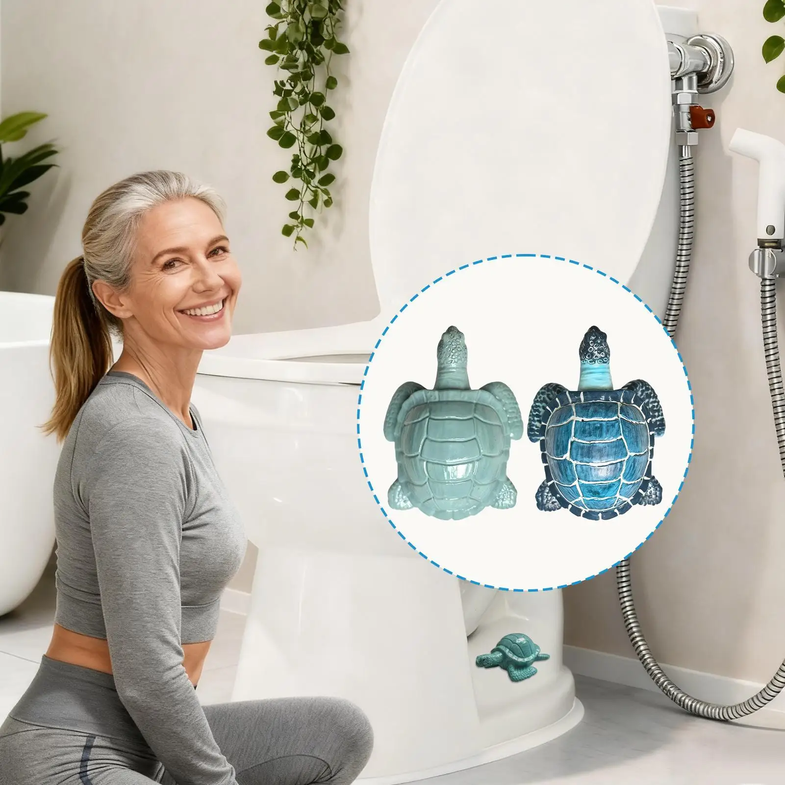 Toilet Screw Cover Cap 2 Piece Turtle Shape Lid Resin Caps For Bottom Of Toilet For Bathroom Shower Bathtub Inside Tank Floor Rv