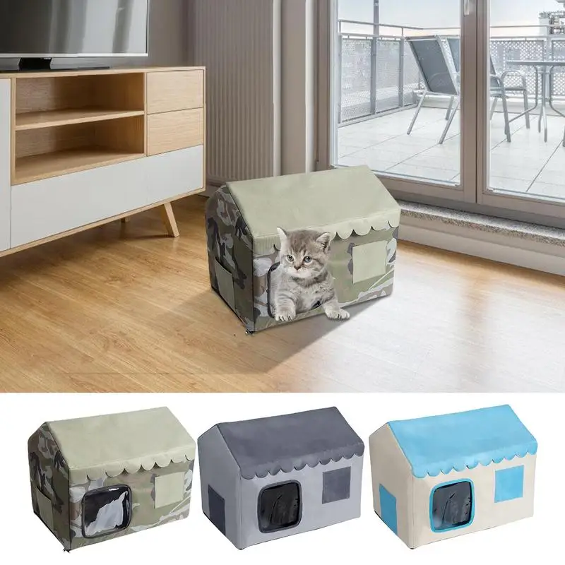 

Outdoor Cat Houses Cat Air Conditioning House Ventilate Dog Cooling Nest Shelter Four Seasons Puppy Ice House Pet Supplies