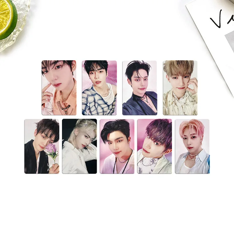 9Pcs/set Kpop ZEROBASEONE ZB1 Double Sided LOMO Card Postcard Photocard Desk Calendar Card ZhangHao HanBin JiWoong Merch Gift