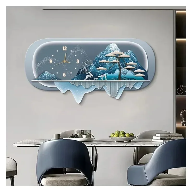 #Design Nordic Wall Clocks Luxury Art Mural Large Big Size Wall Watch Fashion Simple Design Korean Orologio Da Parete Home Desig