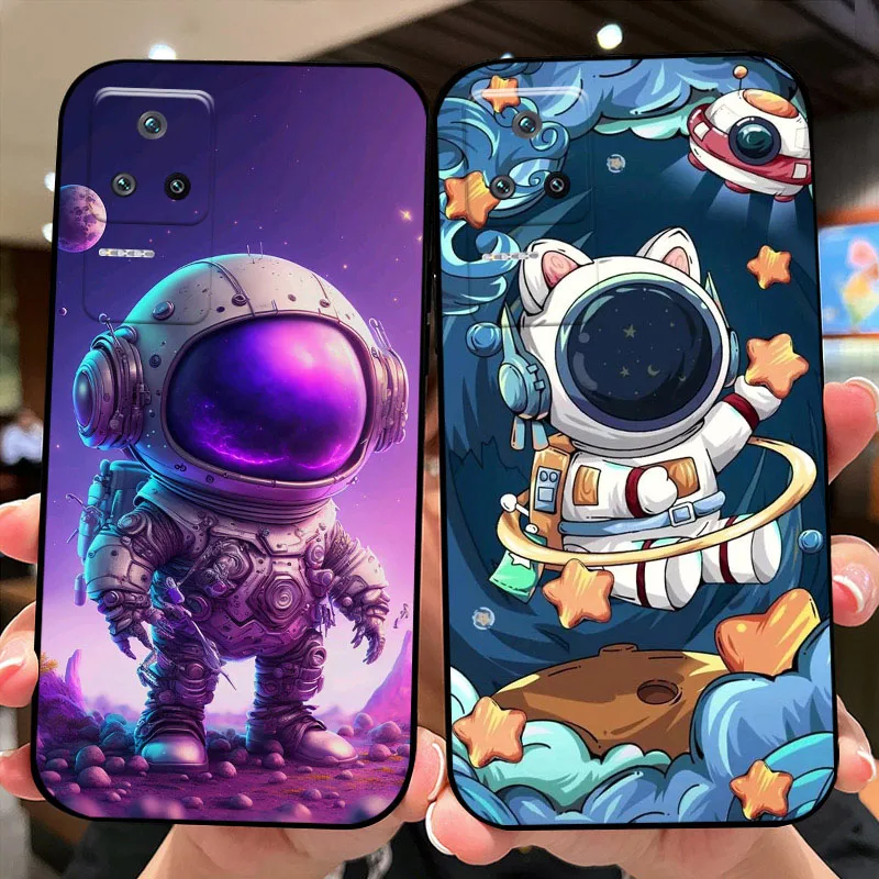 Für poco f4 5g fall astronaut tpu weiche silikon telefon hülle für xiaomi poco f4 5g rückseitige abdeckung schutz pocof4 f 4 5g fundas