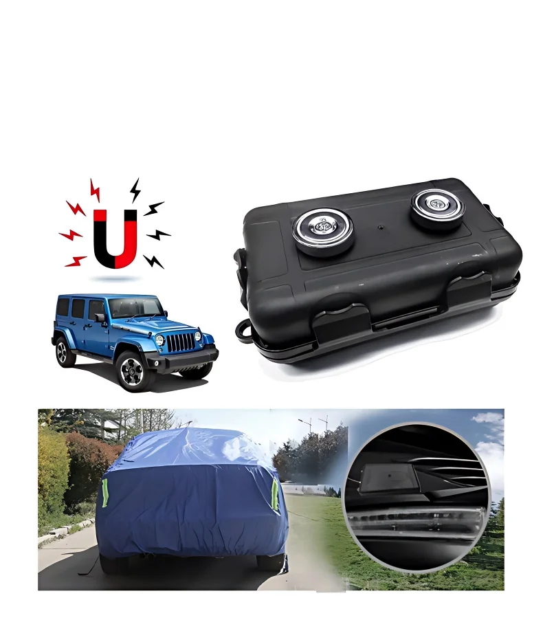 1Pcs Upgraded New Magnetic Key Holder Waterproof Under Car Hide Key Box Rustproof Key Hider Multifunctional Box for Spare Box