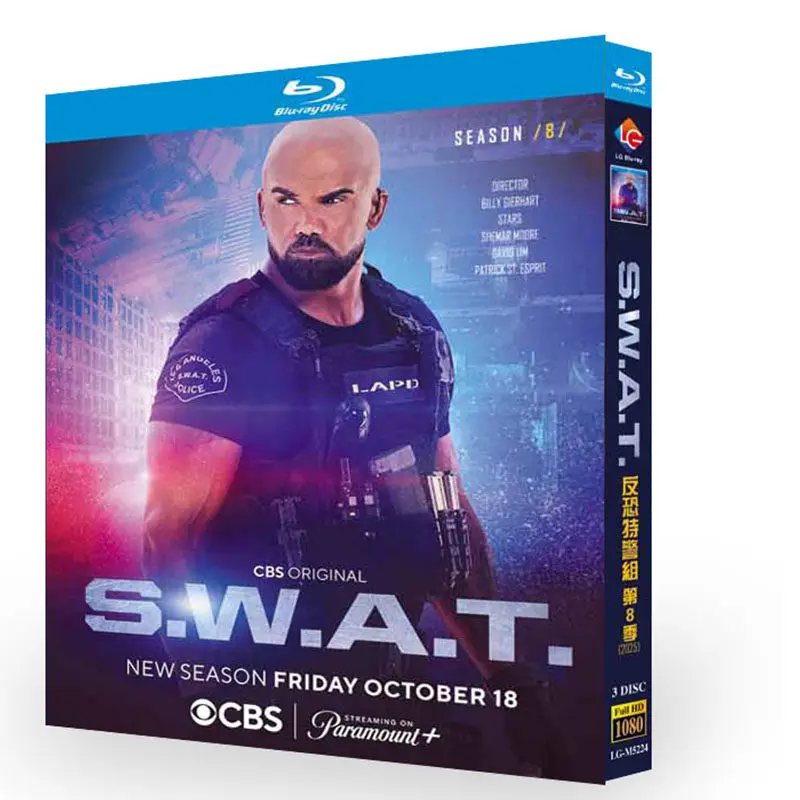 

BD Blu-ray TV Series S.W.A.T. Season 8 Three-Disc Box Set