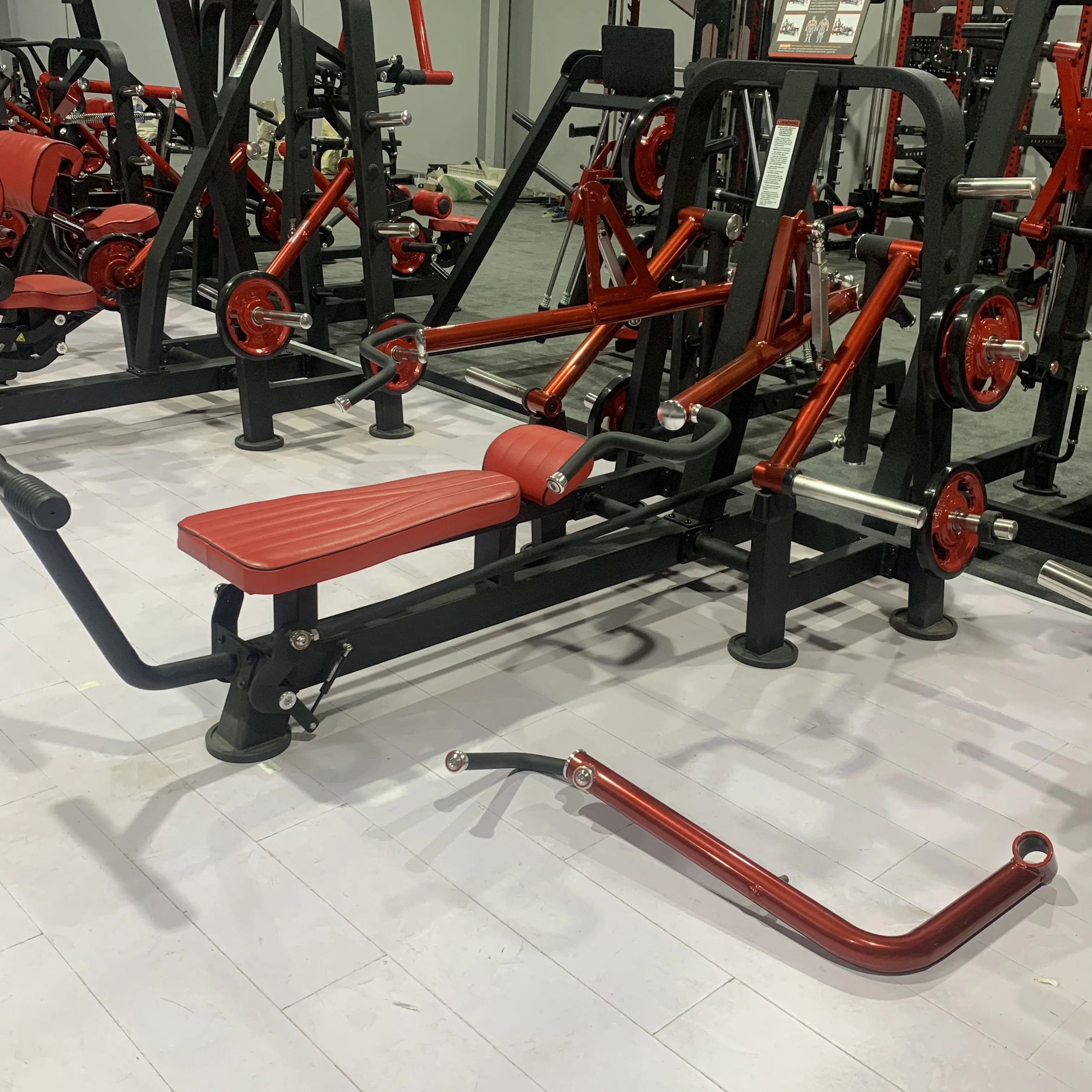 Wholesale Strength Training Full Set Commercial Gym Fitness Free Weight Plate Loaded Horizontal Bench Chest Press Machine