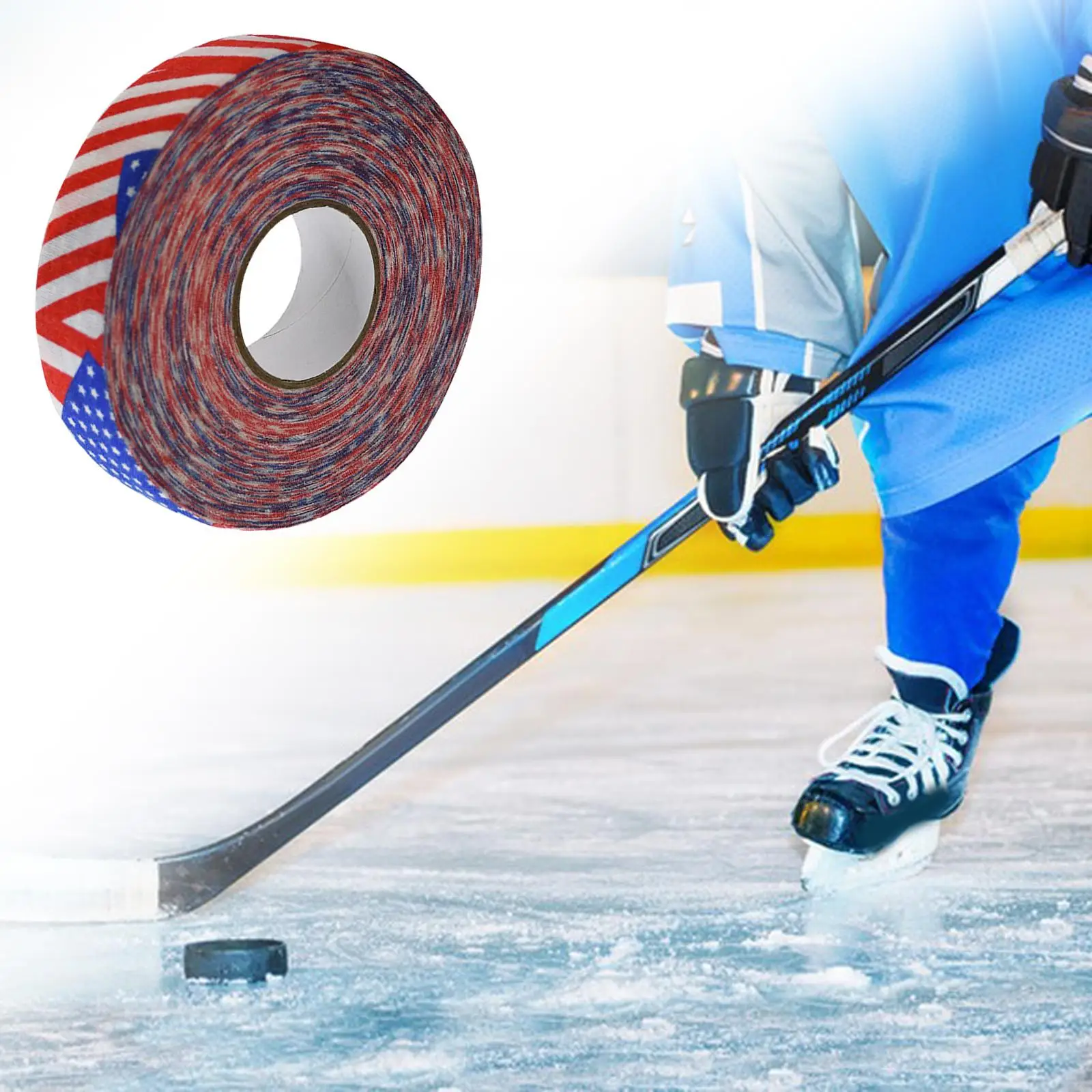 Hockey Tape Stick Waterproof Wear Resistant Cotton Cloth Grip Wrap for Hockey Sticks and Inline Hockey Gear