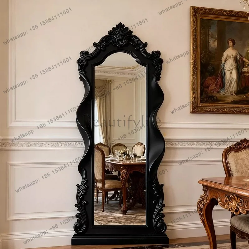 LD Moving Items Mirror Living Room Full Body Standing Nordic Girls Long Luxury Bedroom Mirror Bathroom Espelhos