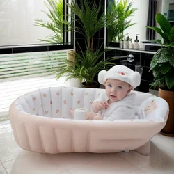 Portable Baby Inflatable Bathtub Non-Slip Travel Bathtub Mini Air Swimming Pool Child Thick Folding Shower Tub