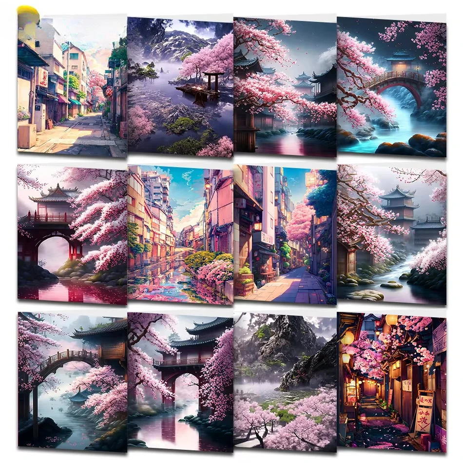 

75*50cm 1000 Pieces Jigsaw Town Scenery Diy Stress Reducing Toys Holiday gift Perfect for DIY Creative
