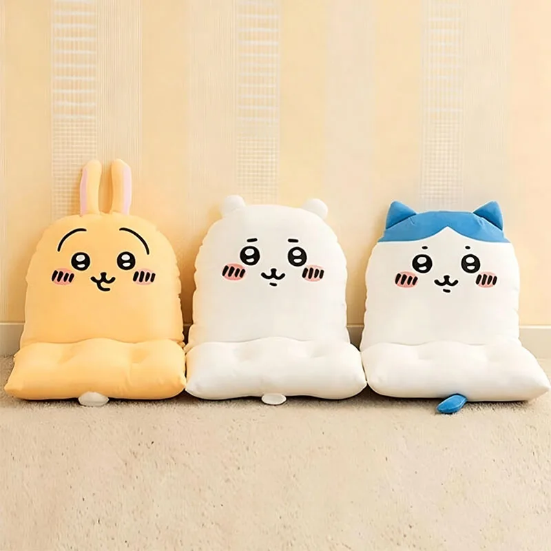 Chiikawa Seat Cushion Backrest Integrated Kawaii Usagi Hachiware Dormitory Seat Ins Korean Cartoon Anime Friend Birthday Gift