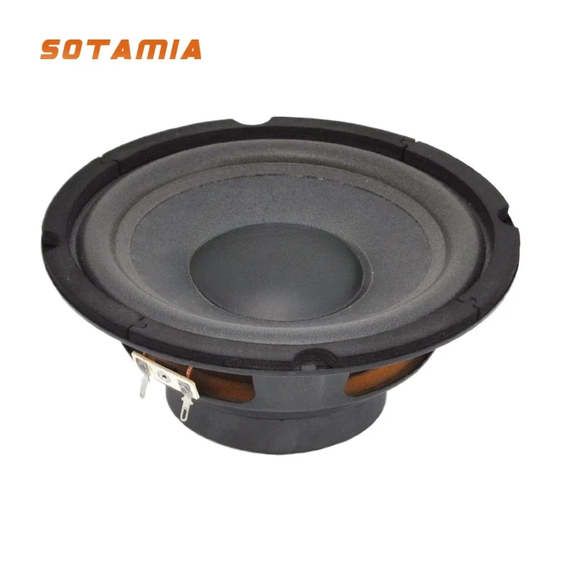 SOTAMIA Speaker Woofer 6.5 inci, 1 buah Speaker Woofer inci 4 Ohm 60W Altavoz, Speaker Bass tepi busa suara musik Home Theater, Loudspeaker HIFI