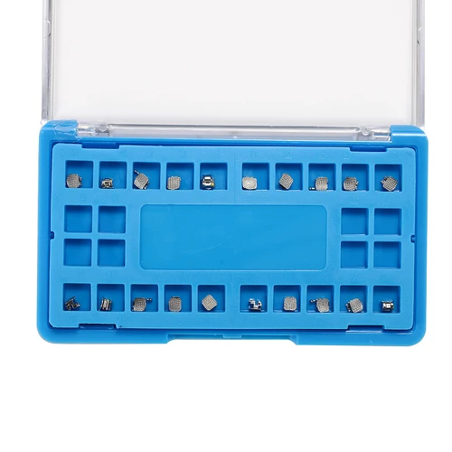 Imagen 2 del producto Easyinsmile 20 paquetes de soportes de ortodoncia Dental Material soportes autoligados pasivos tirantes MBT/Roth 022 345 ganchos