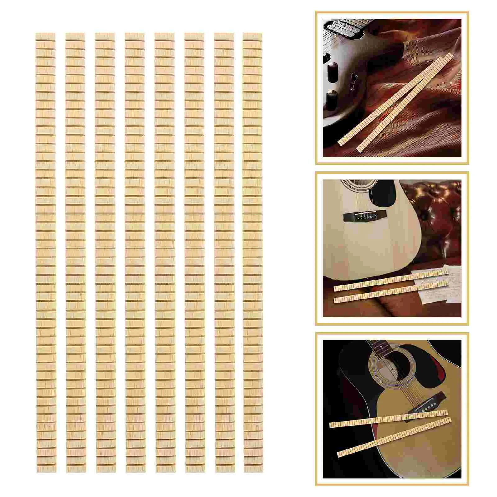 8 Pcs Guitars Inlay Material Binding Trips for Decor Decorate and Purfling Travel