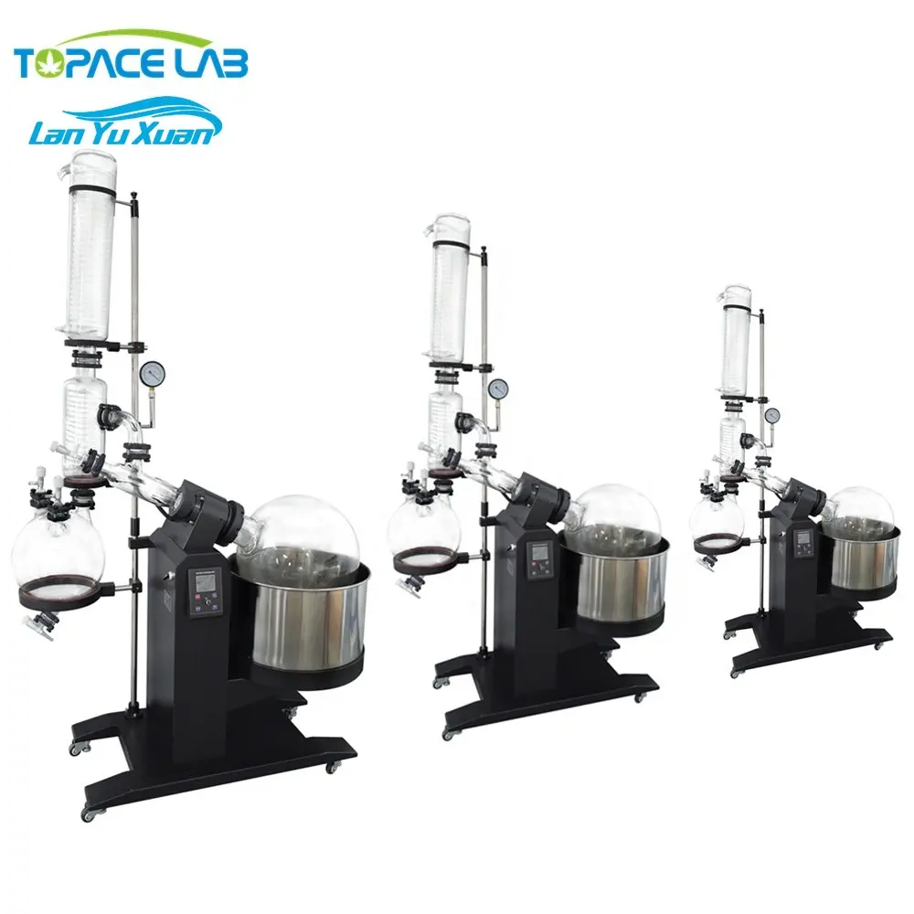 Topacelab 10L 20L 30L 50L Rotary Vacuum Evaporator Complete Set Automated Solvent Rotary Evaporator with Chiller and Vacuum Pump