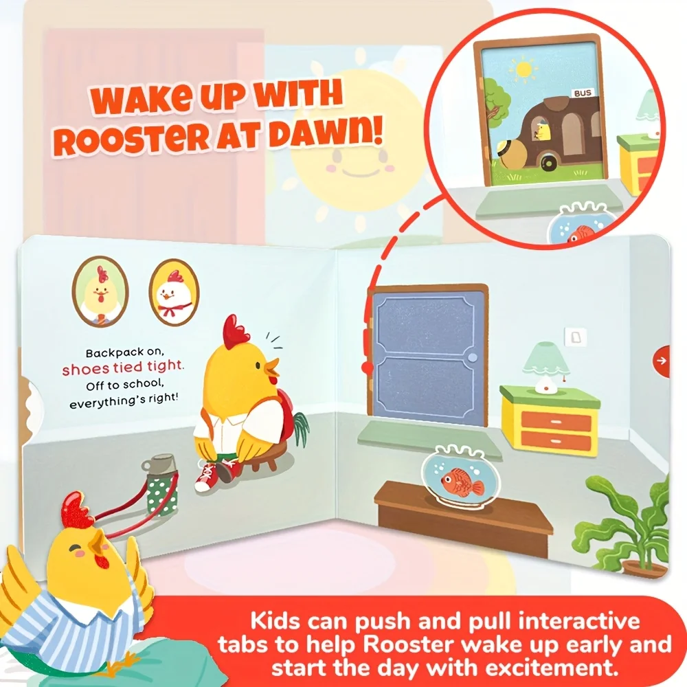 كتاب سحب صغير للأطفال فرس النهر تنظيف الأسنان موضوع النظافة الشخصية عادات التعليم المبكر منظمة كتاب هدية #5