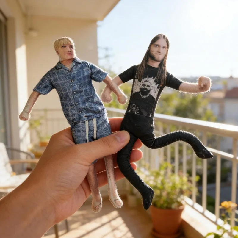 3D Photo Custom Plush Doll, Bendable Long Legs Body Pillow Toy, Funny Room Decor Figurine, Unique Souvenir for Idols Fans Gift