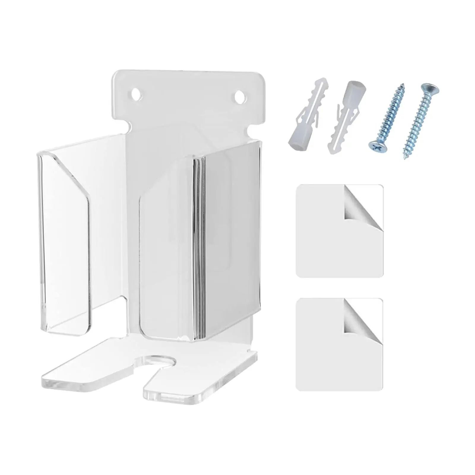 Shaver Wall Holder Acrylic Electric Razor Stand Space Saver Organizer Bracket for Sink and Shower