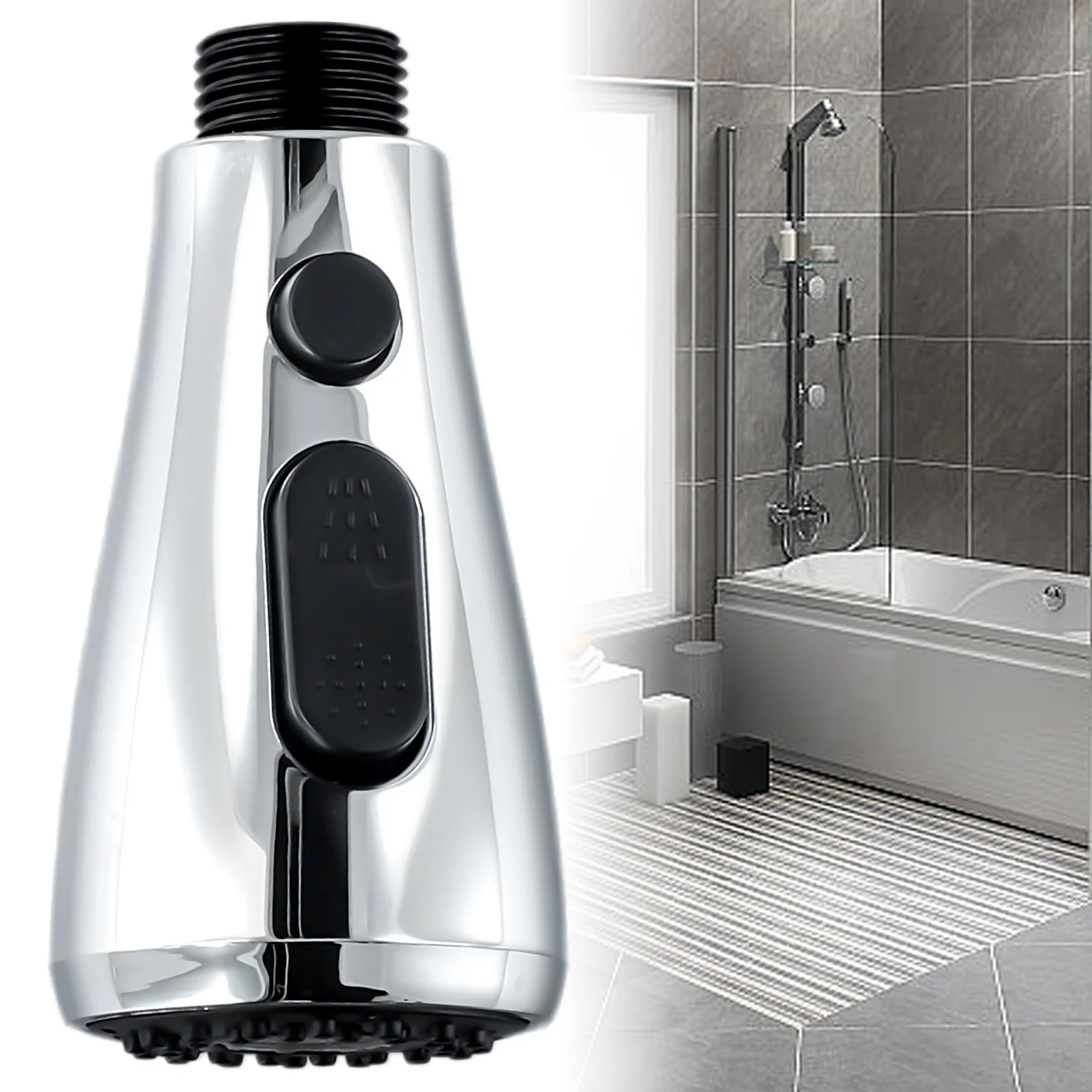 Kitchen Pull Out Spray Head Replacement Sink Faucet Basin Mixer Tap Two Modes ABS Kitchen Accessories  Kitchen