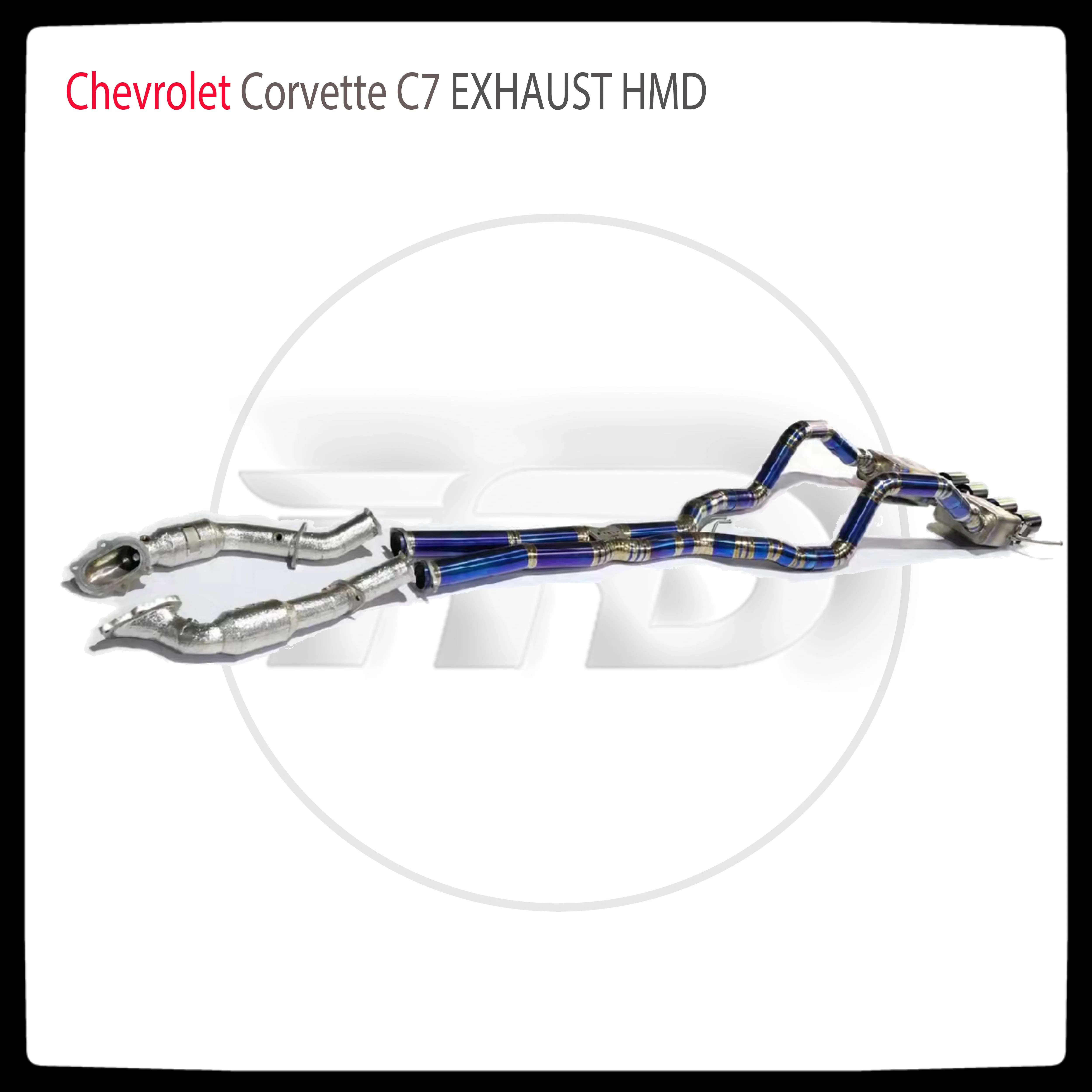 

HMD Titanium Alloy Exhaust System Performance Downpipe And Valve Catback is Suitable For Chevrolet Corvette C7 Muffler For Cars