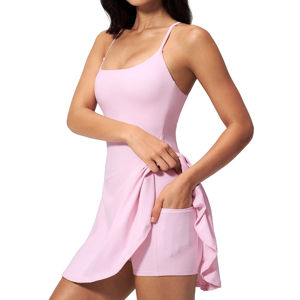 Yoga Jumpsuits Women Sexy Anti Glare One-Piece Jumpsuits Dance Ballet Sports Tennis Dress Female Gym Push up Running Bodysuits