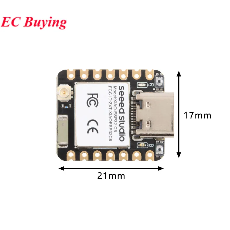 5pcs/1pc semeno ateliér XIAO ESP32C6 WIFI 6+bluetooth-compatible ble 5 podpora zigbee aféra rozvoj deska WIFI bezdrátový modul