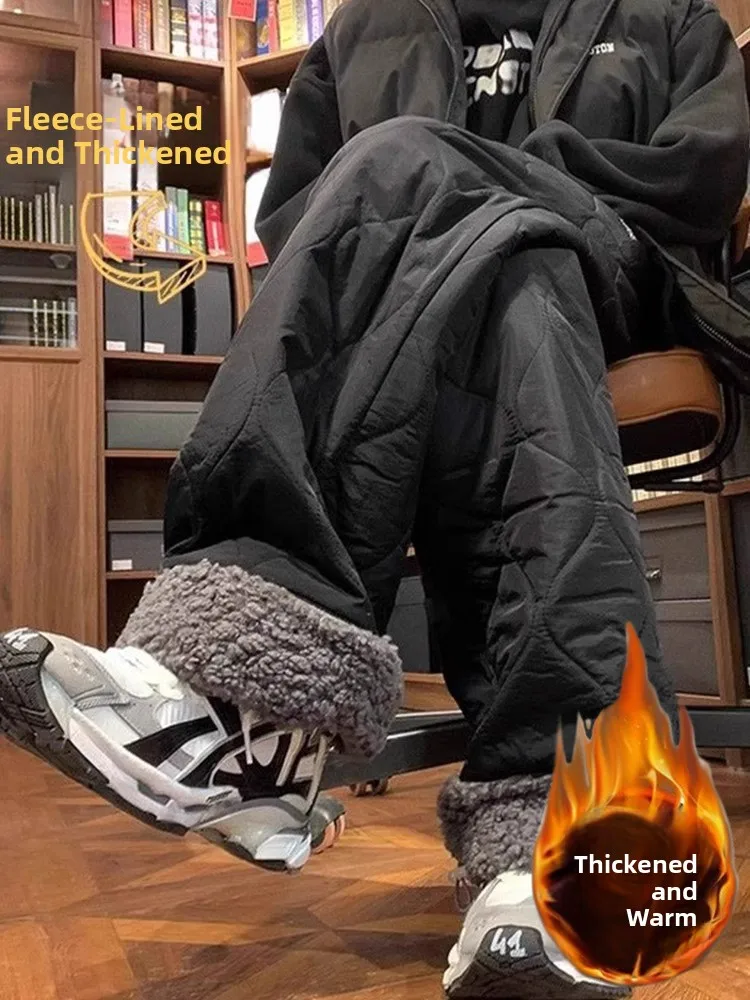 

Зимние лыжные брюки Thiened Fce для мужчин и женщин, повседневные длинные брюки, морозостойкие, нижче 40-луние, уличная одежда, хлопковые брюки