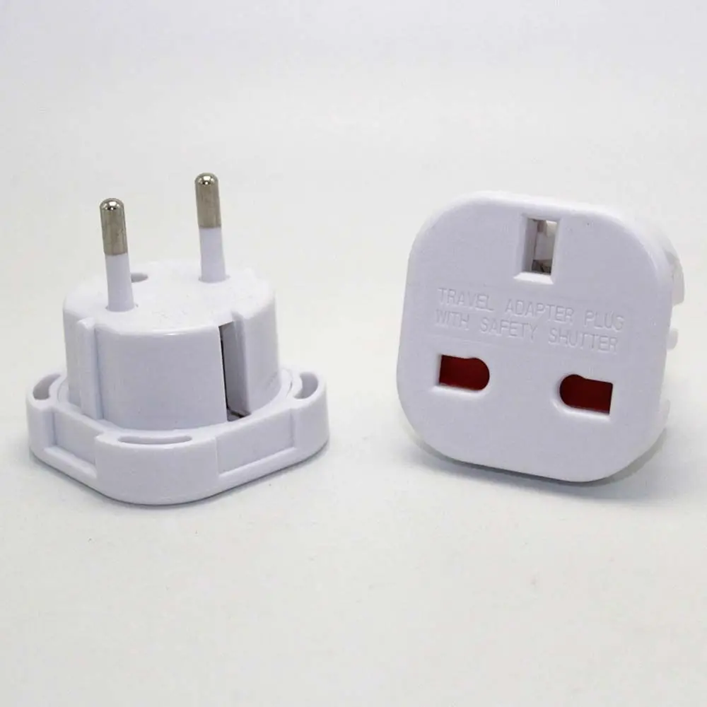 UK British Adapter AC Wall Charger 2 Round Pin Socket UK to EU Socket Adapter EU Plug Adapter UK To EU Plug Plug Converter